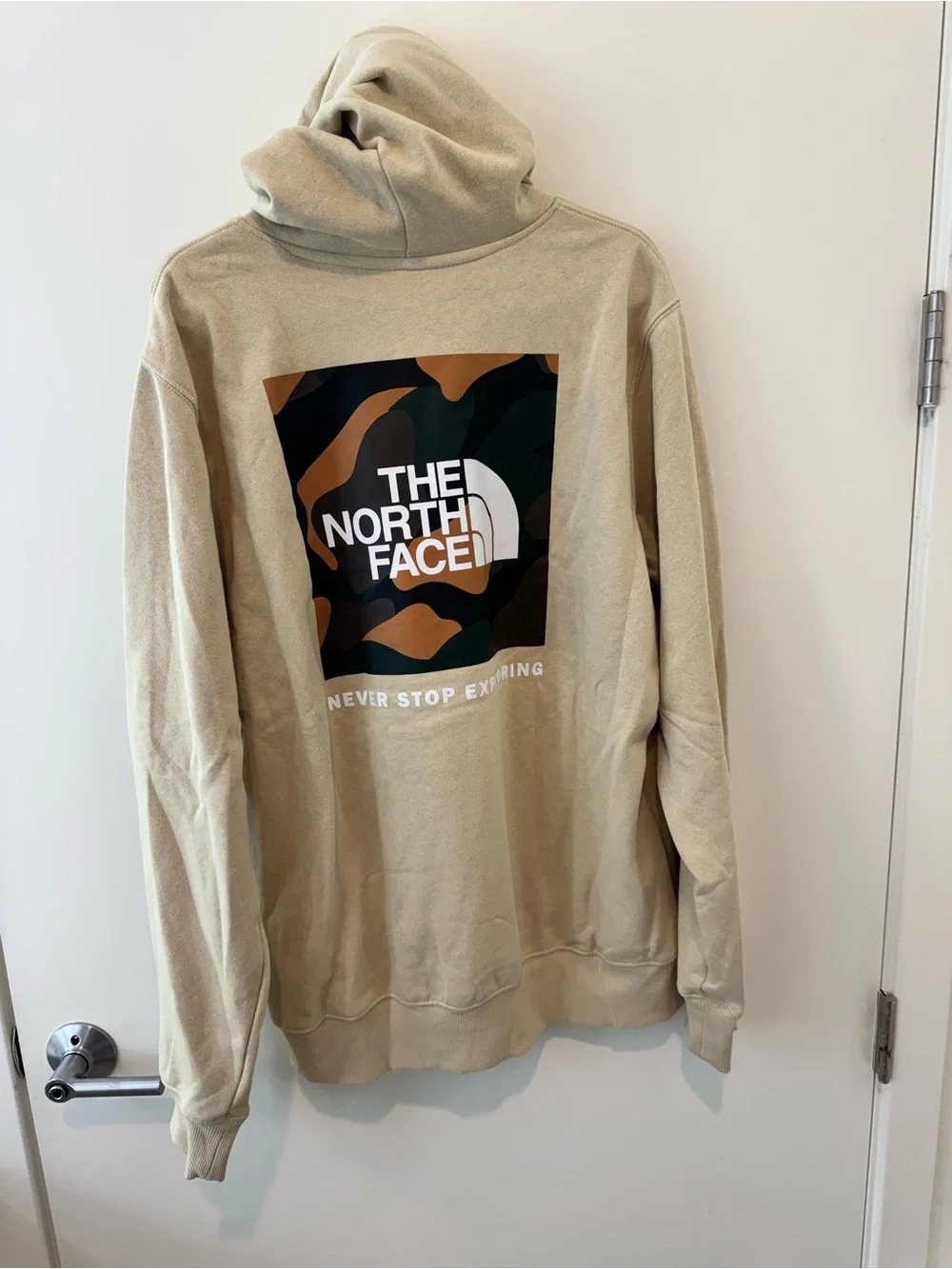 The North Face Pullover Hoodie in Light Tan